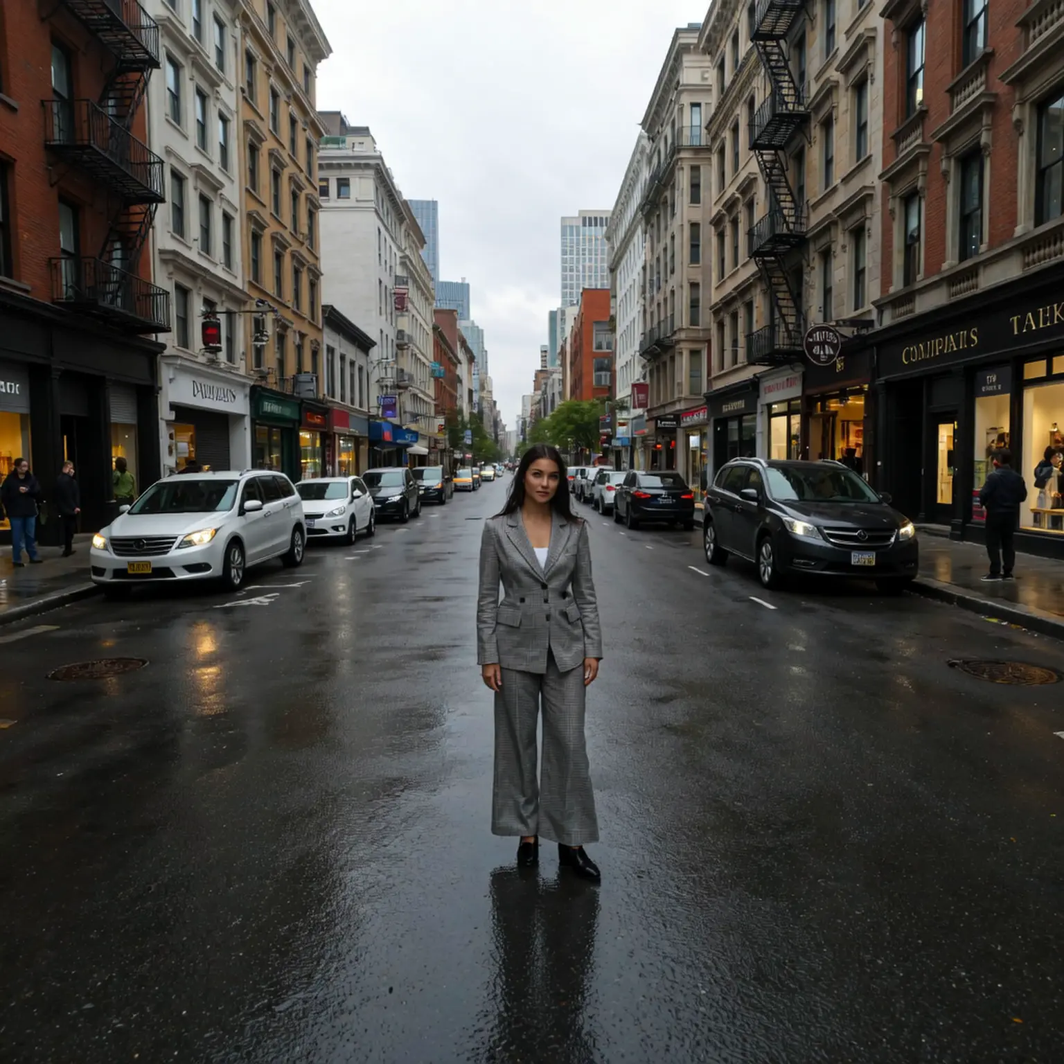 soho manhattan nyc create image in my article with character